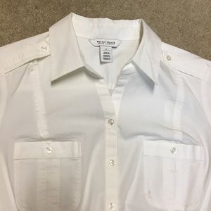 GUC WHBM White Button Down Blouse